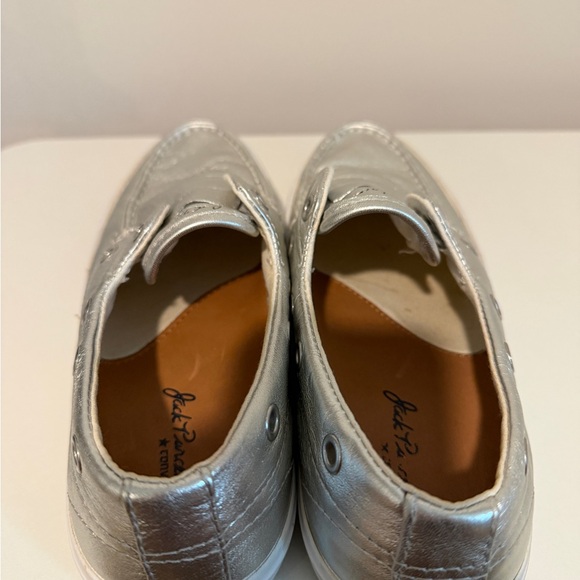 Jack Purcell Converse Silver Metallic Shoes - Picture 4 of 6
